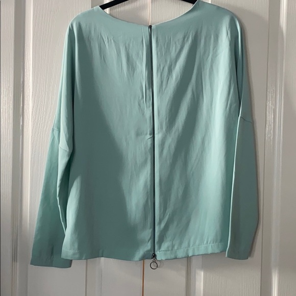 Umgee woman’s top size S zipper long sleeves teal - Picture 3 of 11